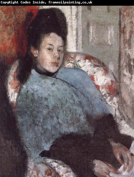 Germain Hilaire Edgard Degas Portrait of Elena Carafa
